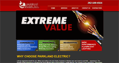 Desktop Screenshot of parkland-elect.com