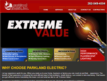 Tablet Screenshot of parkland-elect.com